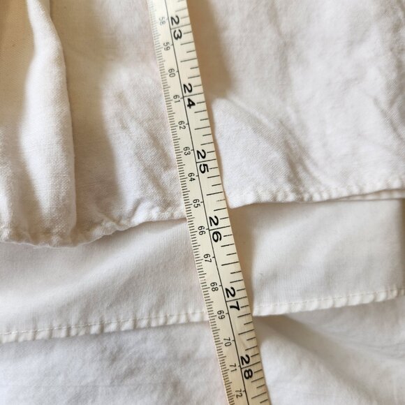 LOFT Plus Midi Button-Down Skirt in White - 18 - Picture 5 of 9